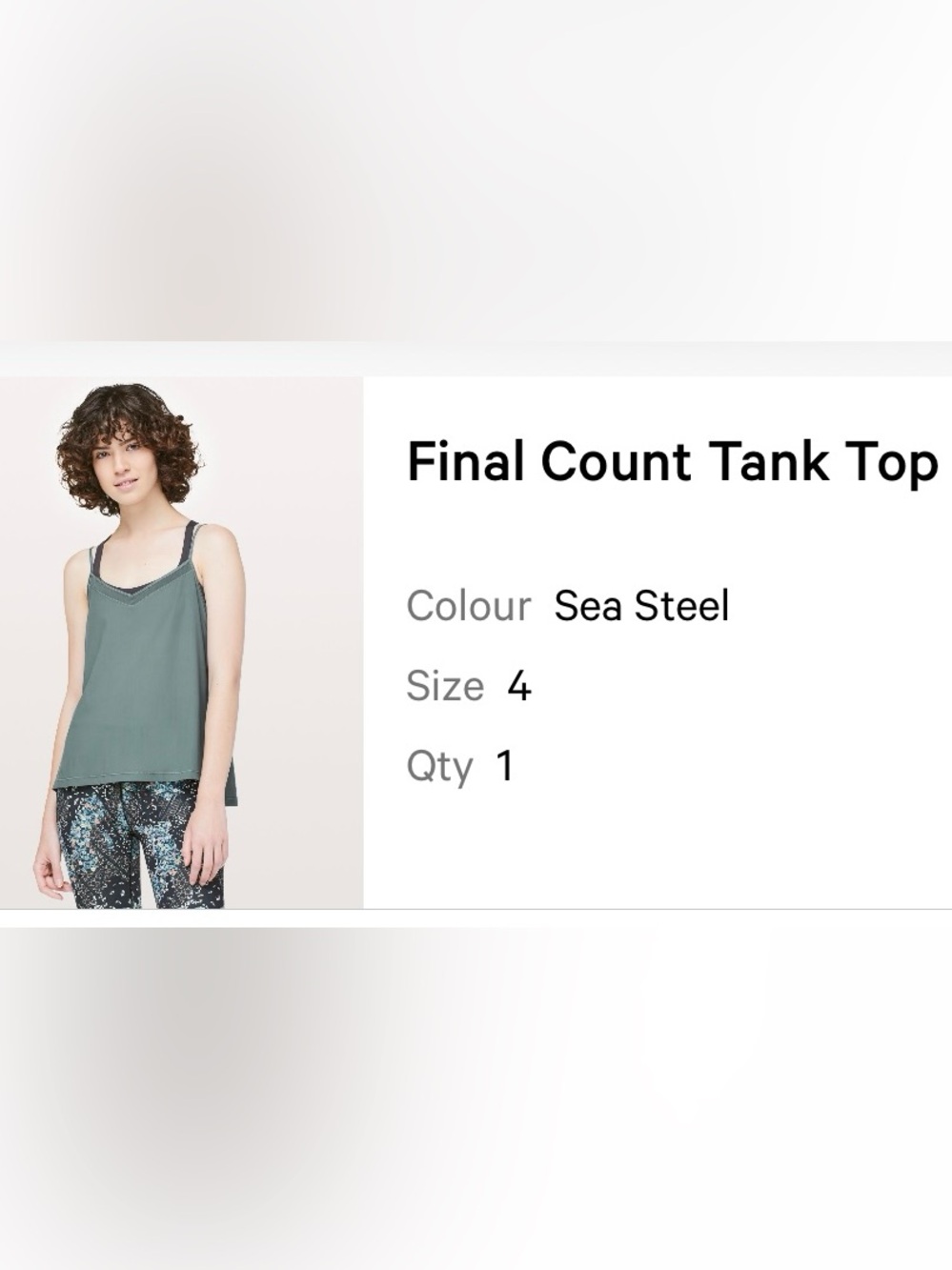 Lululemon Final Count Tank Top